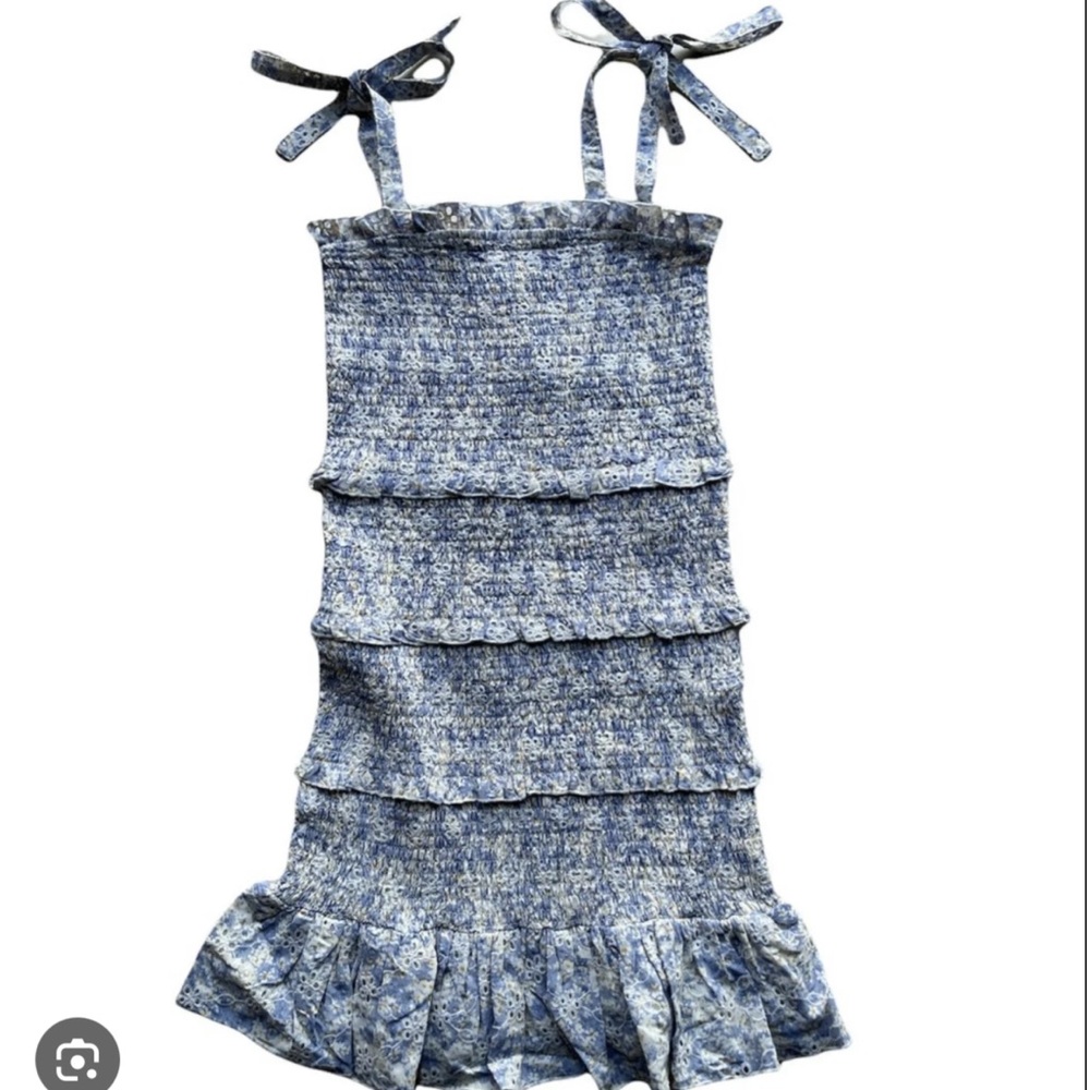 Katie J NYC Blue Evans Floral Dress
